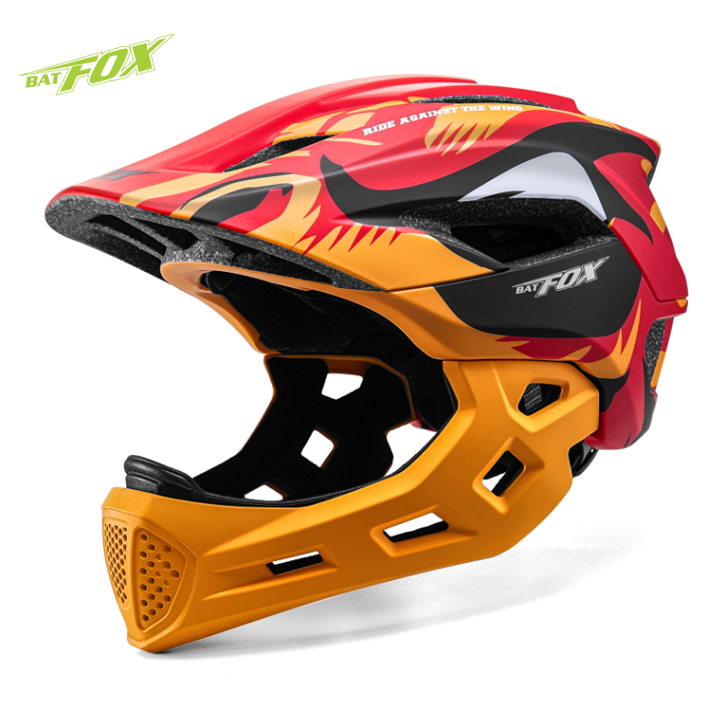 Mountain Biking Full Face Helmet - BATFOX enfants casque de vélo intégral