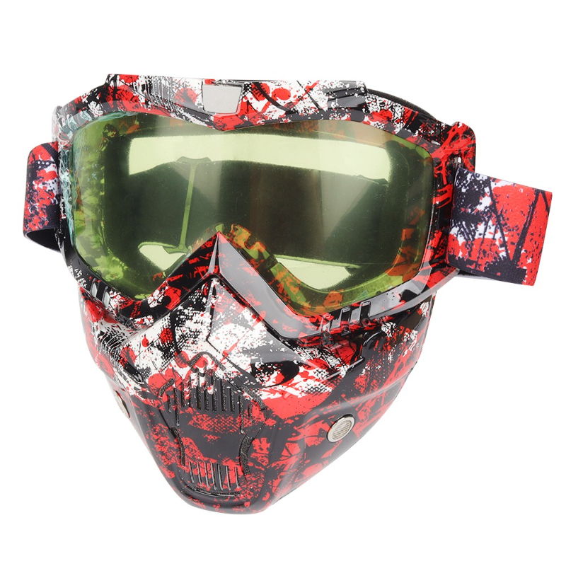 Mountain Biking Full Face Helmet - Lunettes de moto, masques, protection intégrale