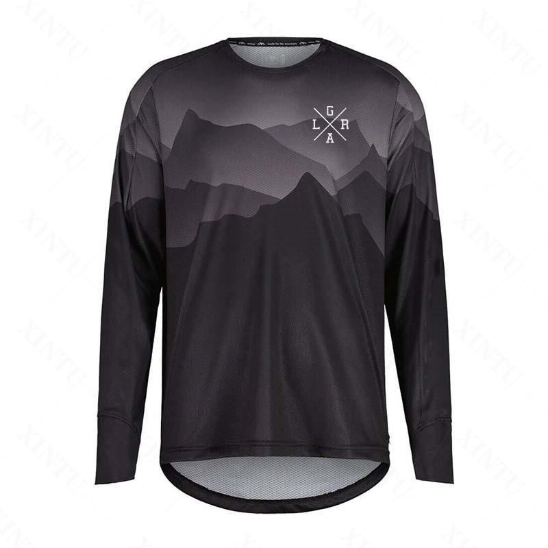 Mountain Biking Long Sleeve Shirt - Maillot de moto pour hommes Lrga,