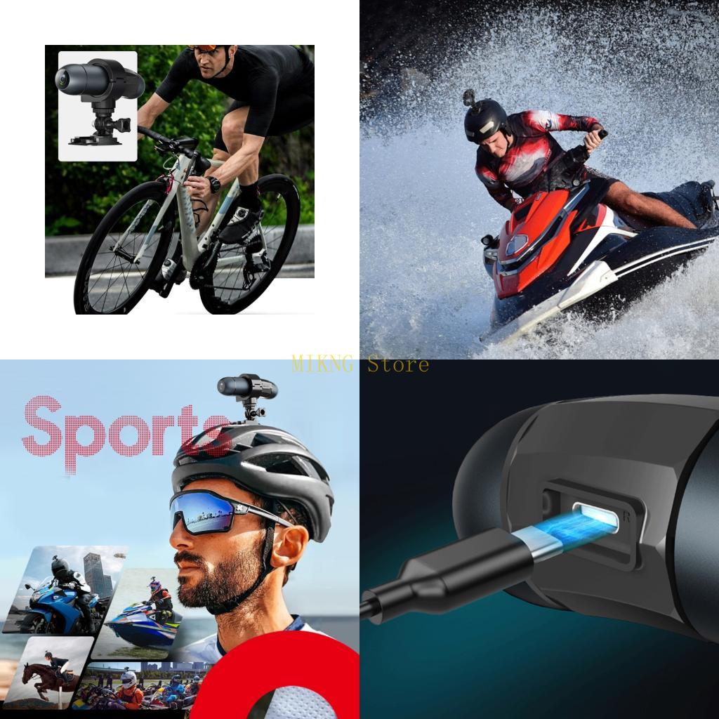 Mountain Biking Videos - Caméra d'action extérieure 4K, Mini caméra