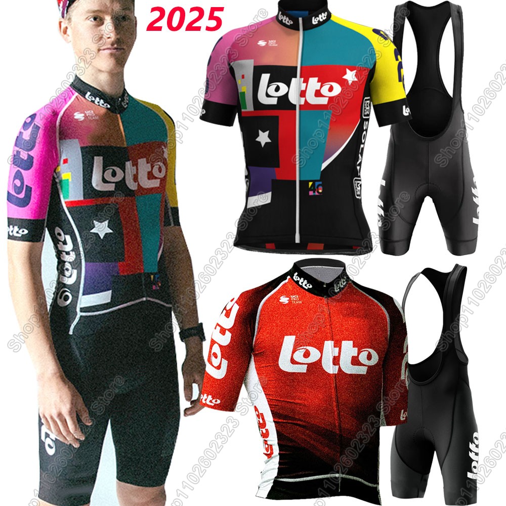 Mountain Biking Clothes - Lotto team 2025 maillot de cyclisme
