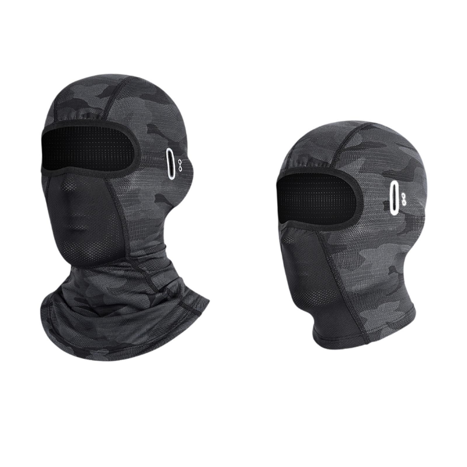 Mountain Biking Full Face Helmet - Masque cagoule intégral respirant pour l'été,