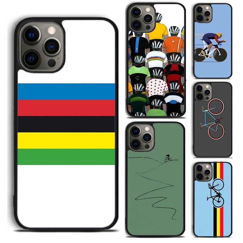 Mountain Biking Cartoon - Coque de téléphone artistique pour vélo