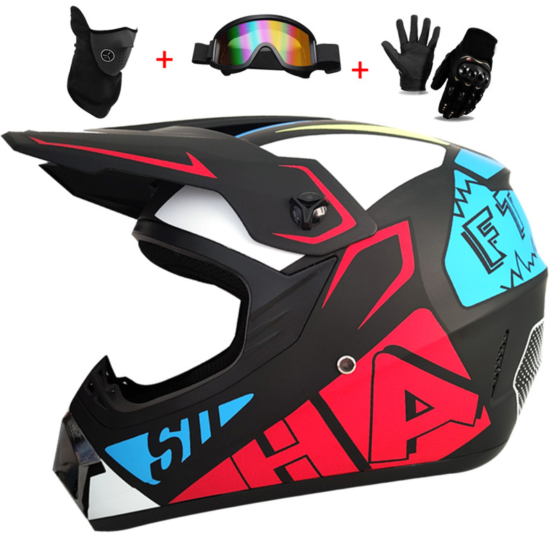 Mountain Biking Full Face Helmet - Casque intégral tout-terrain pour enfants, 3