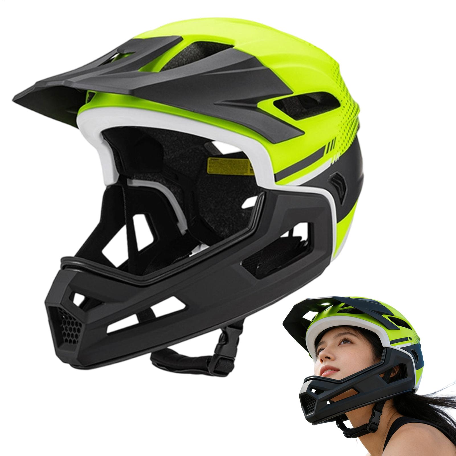 Mountain Biking Full Face Helmet - VTT casque intégral cyclisme couvre-tête Protection