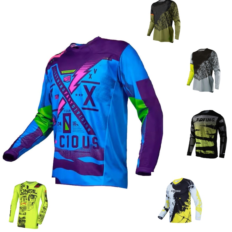 Mountain Biking Games - Maillot de course tout-terrain pour hommes,