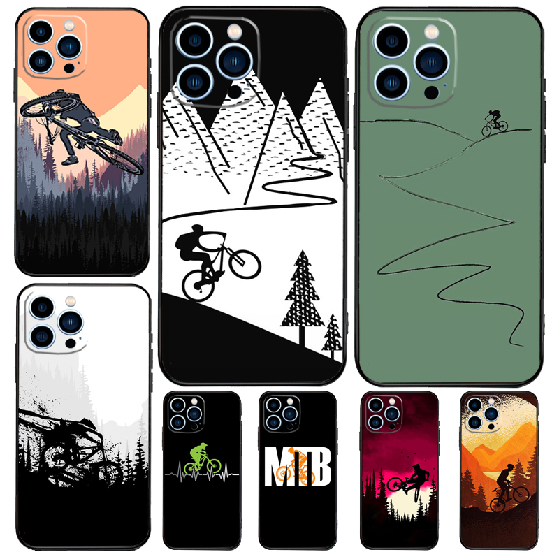 Mountain Biking Cartoon - Étui de vélo de montagne VTT