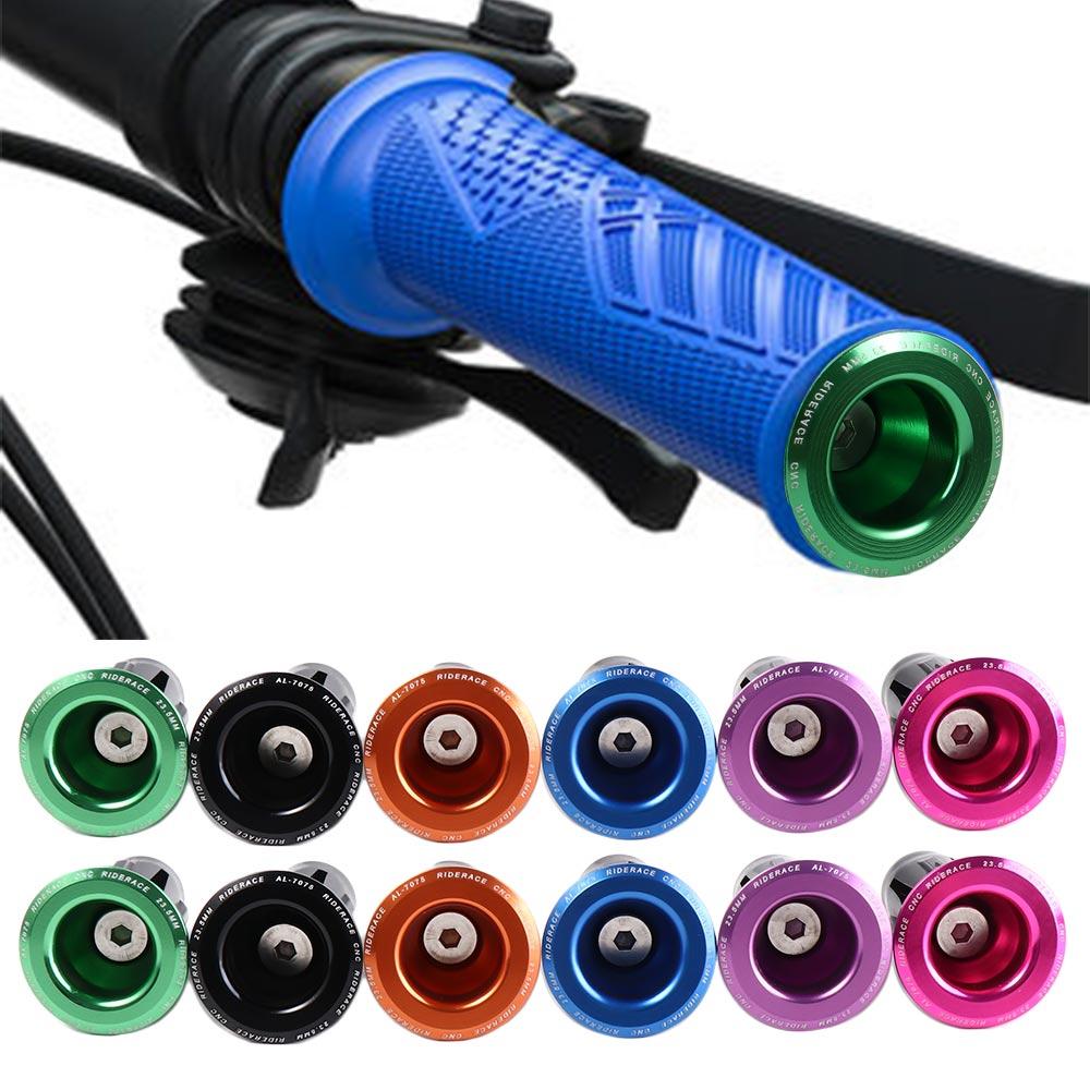 Mtb Grip Lock On - Bouchons d'extrémité de guidon en alliage