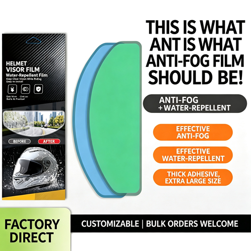 Mountain Biking Full Face Helmet - Film Anti-buée imperméable pour casque de