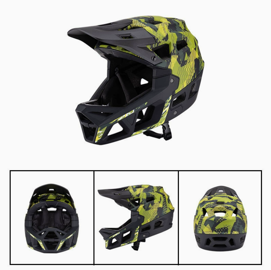 Casque de vélo tout-terrain po - Mountain Biking Full Face Helmet avis et prix