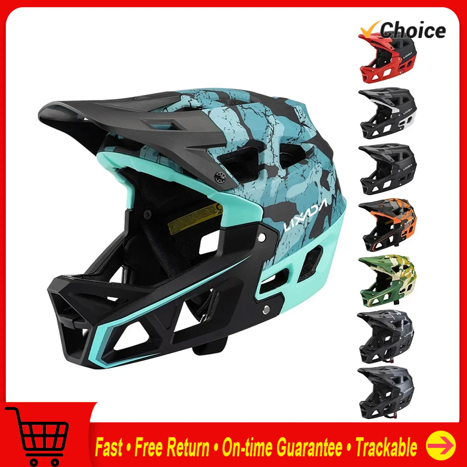 Équipement de cyclisme de sécu - Mountain Biking Full Face Helmet avis et prix