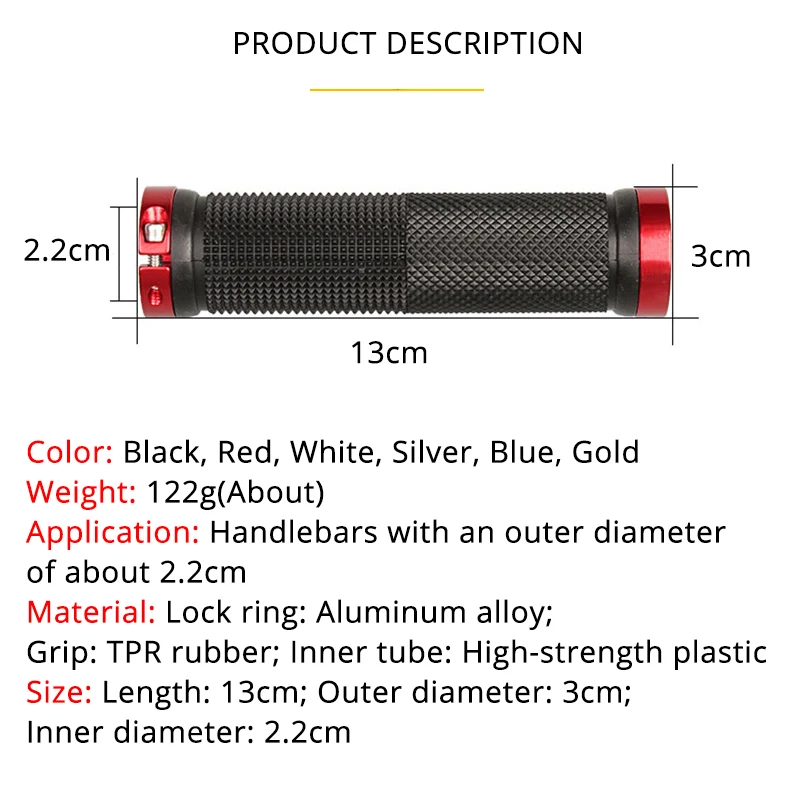 Poignées de guidon de vélo vtt - Mtb Grip Lock On avis et prix
