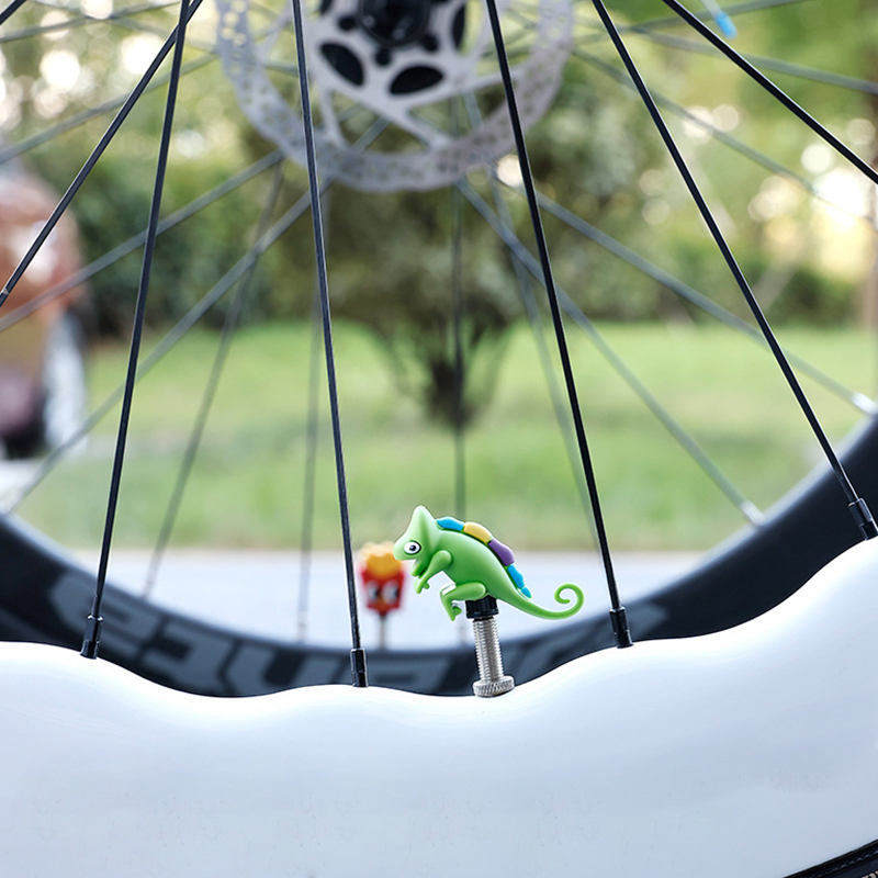Nouveau bouchon de valve de vé - Mountain Biking Cartoon avis et prix