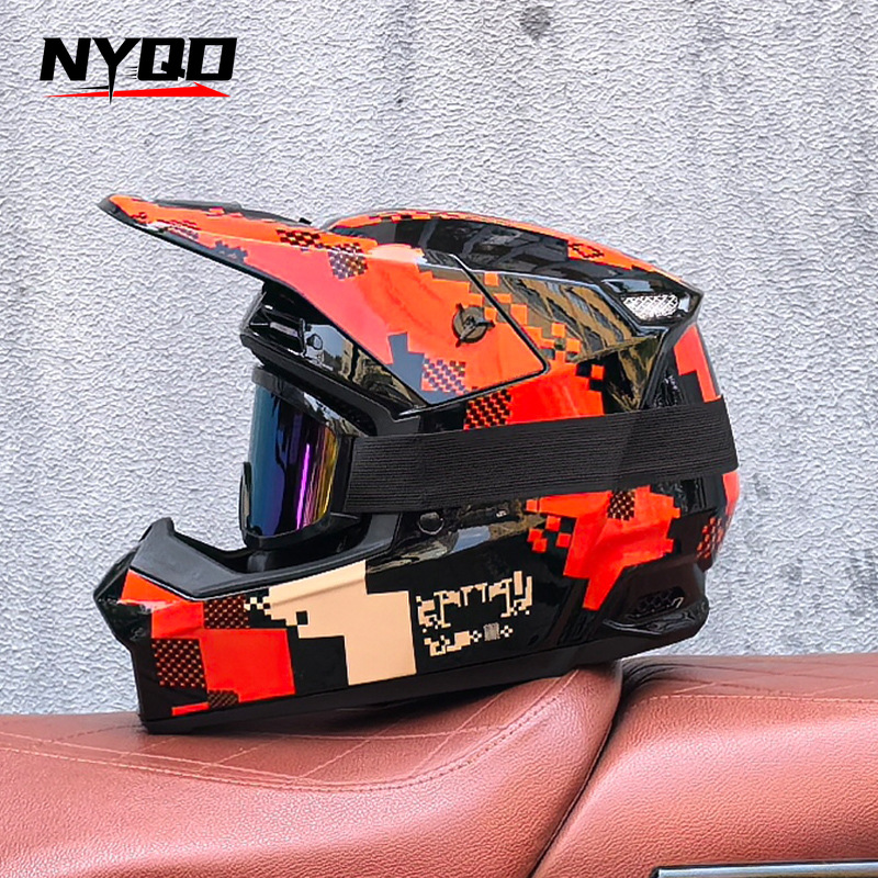 Orz casque tout-terrain trois  - Mountain Biking Full Face Helmet avis et prix