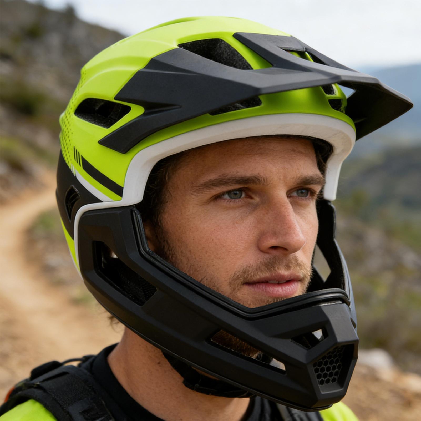 VTT casque intégral cyclisme c - Mountain Biking Full Face Helmet avis et prix