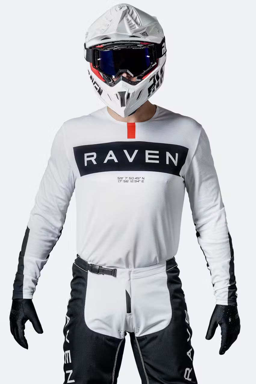 Maillot de moto Raven pour hom - Mountain Biking Long Sleeve Shirt avis et prix